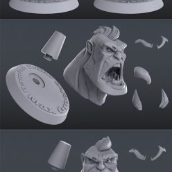 3D model Orc Bust – 3D Print