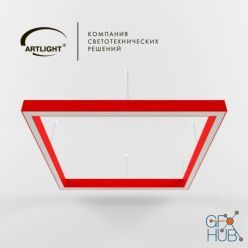 3D model ARTLIGHT_ART-PROF_LED_square