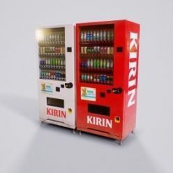 3D model Kirin Vending Machine PBR