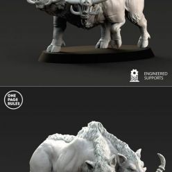 3D model One Page Rules - Beastmen Crazed Boars – 3D Print