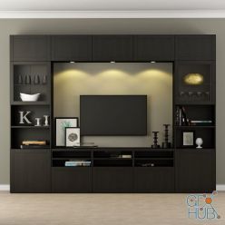 3D model TV cabinet Besta by IKEA