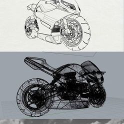 3D model Suzuki Nuda II Concept bike