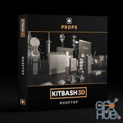 3D model Kitbash3D – Props: Rooftops