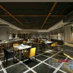 3D model Chinese restaurant interior 38