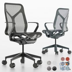 3D model Mid-Back Cosm Chair by Herman Miller