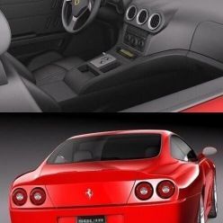 3D model Ferrari 575M Maranello 2002-2006