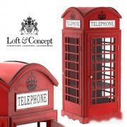 3D model London telephone box by Loft Concept