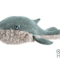3D model Grandma Giant Whale Soft Toy by Bigstuffed