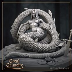 3D model Great Grimoire - Cassandra and Serpent – 3D Print