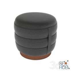 3D model Edward Wormley Pouf