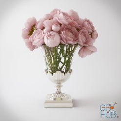 3D model Classic bouquet in a vase