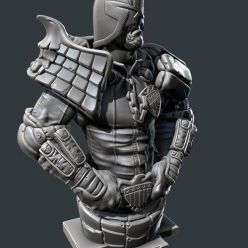 3D model Judge Dredd bust – 3D Print