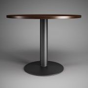 3D model Office table with round top