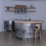 3D model Round kitchen