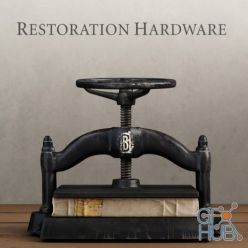 3D model Book press by Restoration Hardware