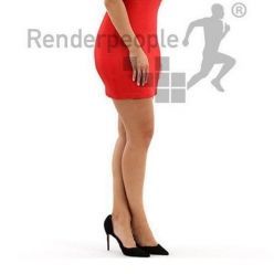 3D model Rosy 0095 Standing Business Woman