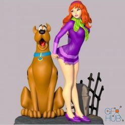 3D model Sexy Daphne and Scooby Doo – 3D Print