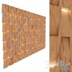 3D model Modern 3D wall panel with lighting variation