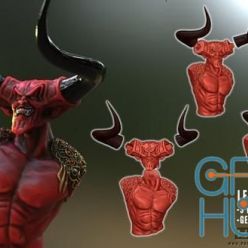 3D model Legend Darklord Bust – 3D Print