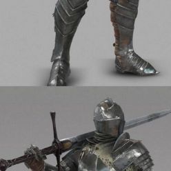 3D model Ancient Knight With Sword