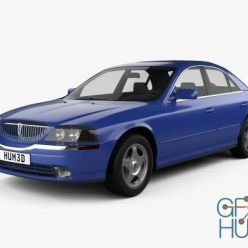 3D model Lincoln LS 1999 car