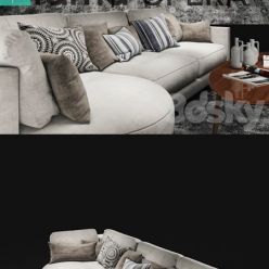 3D model Sofa Fama Opera White