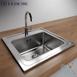 3D model Modern sink Ledeme L95050