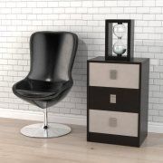 3D model Armchair and bedside table