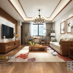 3D model Living room space C066