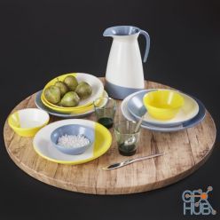 3D model Kitchen Decorative Set 09