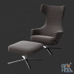 3D model Armchair Grand Repos 001