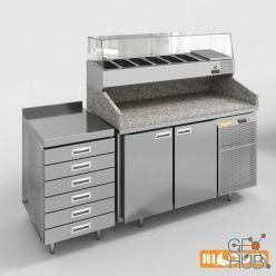 3D model HiCold refrigeration pizzeria