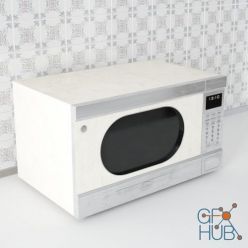 3D model Microwave in a retro style