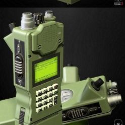 3D model Handheld Military Radio