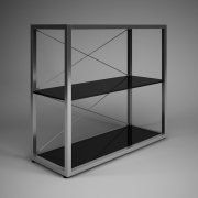 3D model Office shelving with shelves