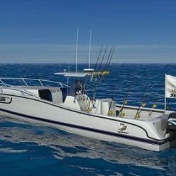 3D model Boston Whaler Center Console Sport Fishing Boat