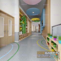 3D model Kindergarten School-2