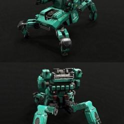 3D model Spider-Mech PBR