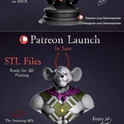 3D model Biker Mice from Mars, Modo,Throttle,Vinnie – 3D Print