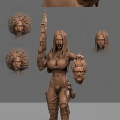 3D model Lady lobo – 3D Print