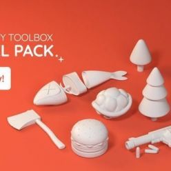 3D model GreyscaleGorilla – The Happy Toolbox Model Pack