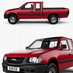 3D model Opel Campo Sports Cab 1997