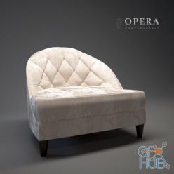 3D model Dalila armchair by Opera Contemporary