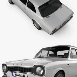 3D model Ford Escort RS1600 1970