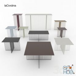 3D model Accursio set of tables -LaCividina