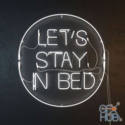 3D model Neon «Lets stay in bed»