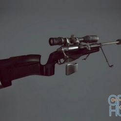 3D model Sniper Rifle from Hitman: Absolution