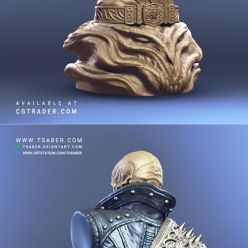 3D model Ghost Rider Bust – 3D Print