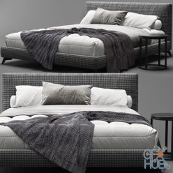 3D model Meridiani Stone Up Bed B (Max 2012 Vray)