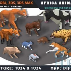 3D model Cubebrush – Animals Africa Cartoon Collection – Animated 03